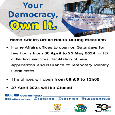 Home Affairs extended working hours.