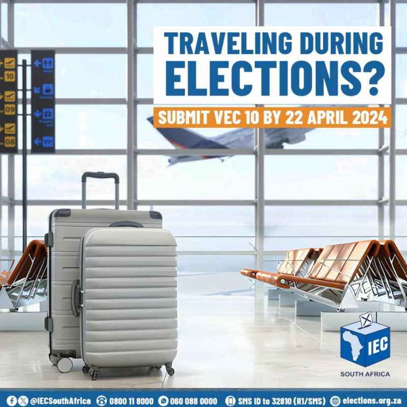 Travelling during elections? Submit VEC10 by 22 April 2024.