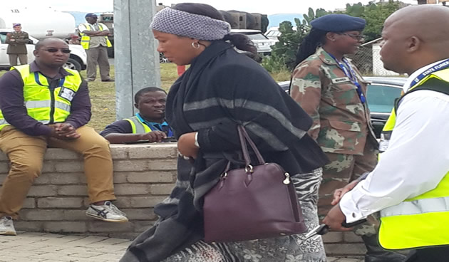 Mandela's eldest daughter, Makaziwe, arrives at Mthatha Airport ahead of the arrival of Madiba's body. Source: SAnews