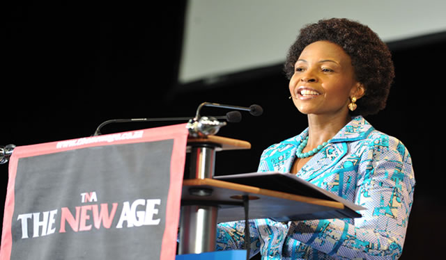 Minister of International Relations and Cooperation Maite Nkoana-Mashabane at a Morning Live, New Age Breakfast show.  Source: GCIS