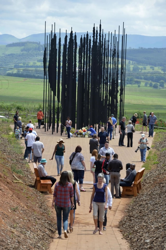 KwaZulu-Natal residents pay their respects to Madiba at the Mandela Capture Site outside Howick. Source: Reinhardt Hartzenberg