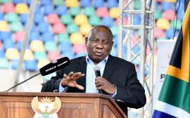 President Ramaphosa addressing an imbizo. File image.