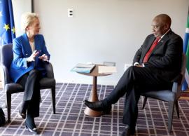 President Ramaphosa and European Commission President Ursula von der Leyen.