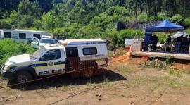 Illegal mining operation in Sabie.