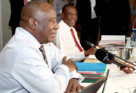 President Ramaphosa with Deputy President Mashatile.