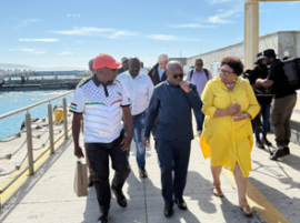 Deputy Minister Zikalalala visits Robben Island.