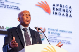 Minister Ramokgopa at the 17th Africa Energy Indaba.