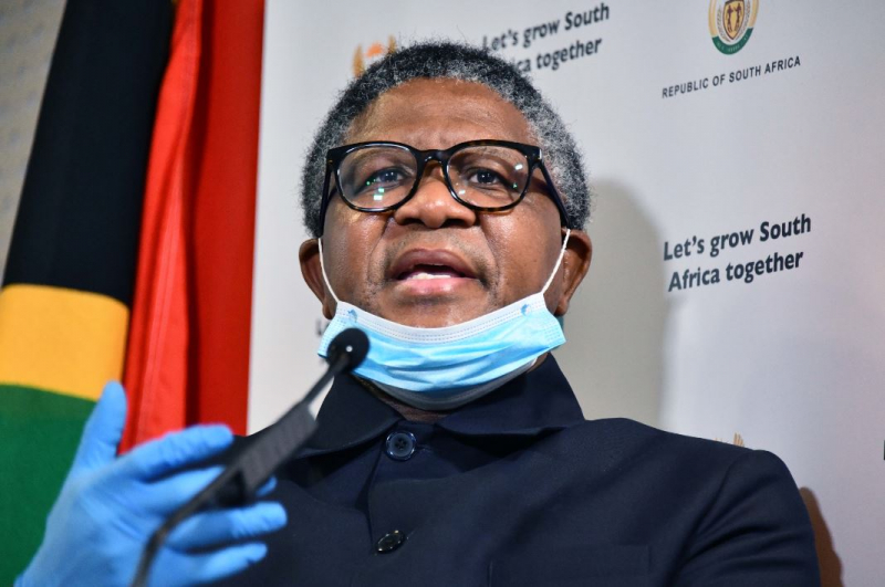 Transport Minister Fikile Mbalula briefs on travel ban due to Coronavirus outbreak.