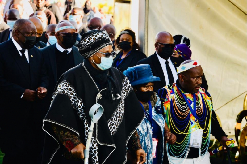 President Ramaphosa at the Special Official Funeral of His Majesty King Zanozuko Tyelovuyo Sigcau.