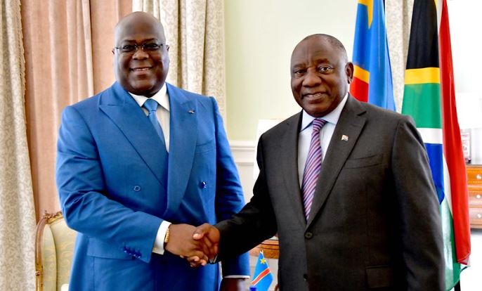 President Ramaphosa hosts DRC President Felix Tshisekedi.