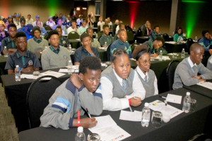 Learners attend the launch of SANSI.