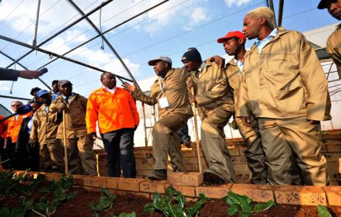 Deputy President Cyril Ramaphosa visiting Orange Farm Skill Centre. GCIS