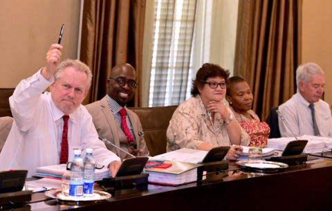 President Jacob Zuma, Deputy President Cyril Ramaphosa, Ministers and Deputy Ministers at the scheduled routine meetings of Cabinet Committees in Cape Town. GCIS