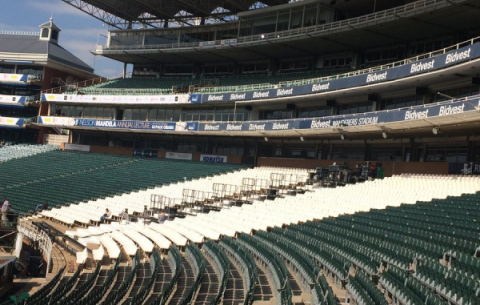 Wanders Stadium before the crowds arrive for the 16th Mandela Lecture.