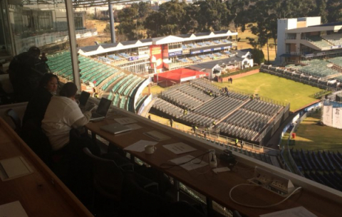 Wanders Stadium before the crowds arrive for the 16th Mandela Lecture.