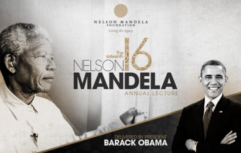 Barack Obama will deliver the 16th annual Nelson Mandela Lecture at Wanders Stadium.