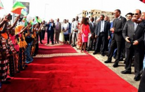 Nelson Mandela Avenue in Nouakchott, Mauritania.