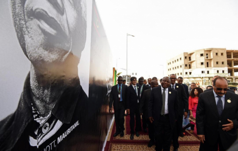 Nelson Mandela Avenue in Nouakchott, Mauritania.