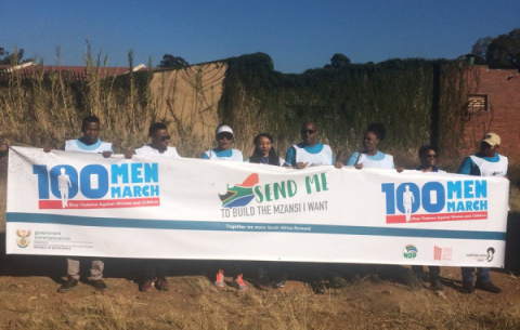 #100MenMarch