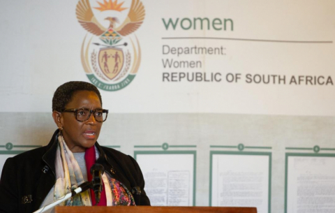 Minister of Women Bathabile Dlamini at the Inter-generation Dialogues.