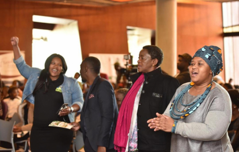 Minister of Women Bathabile Dlamini at the Inter-generation Dialogues.