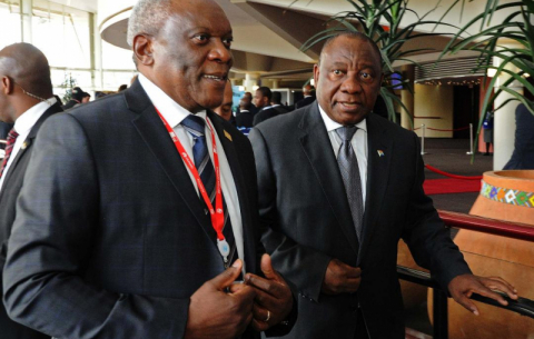 ITU Telecom World opens in SA. President Ramaphosa with Telecommunications Minister Siyabonga Cwele.