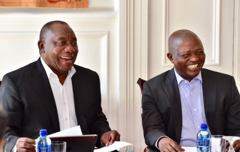 President Ramaphosa and his Deputy David Mabuza ahead of the 2019 SONA.