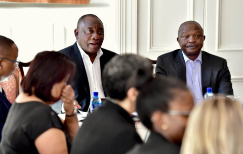 President Cyril Ramaphosa and Deputy President David Mabuza ahead of the 2019 SONA.