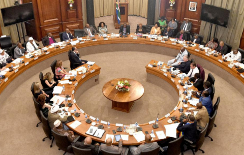 Leaders of religious and faith-based communities of South Africa at the Union Buildings in Pretoria for a Presidential meeting to forge pathways of collaboration between the religious community, the Presidency and government.