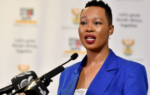 Communications and Digital Technologies Minister Stella Ndabeni-Abrahams briefs on developments in her department.