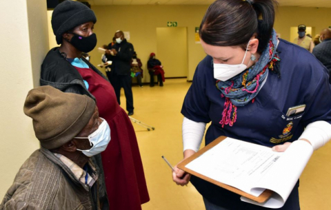 The Second day of vaccination for the elderly at Munsieville Care for the Aged in Krugersdorp, Gauteng.