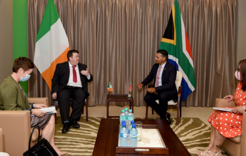 DIRCO Deputy Minister Alvin Botes and Ireland's Minister Colm Brophy at the SA-Ireland JCC meeting.