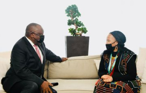 President Cyril Ramaphosa arrives at Brussels International Airport in the Kingdom of Belgium and is received by Minister Naledi Pandor and South Africa’s Ambassador to Belgium, Ms Tokozile Xasa. 