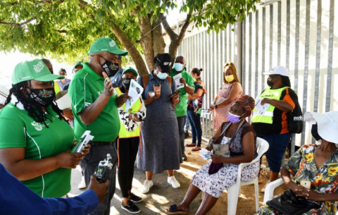 Minister in the Presidency, Mondli Gungubele and Deputy Minister Thembi Siweya conduct Pre-SONA outreach activities in Mbekweni, Drakenstein Municipality.