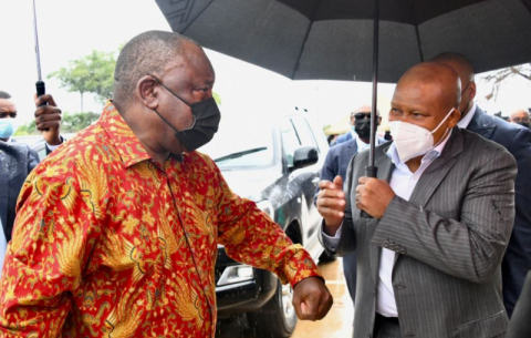 President Ramaphosa officially opens Reagile Community Library as part of Human Rights Day.