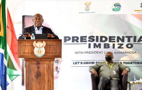 President Ramaphosa addresses the Presidential Imbizo in the North West.