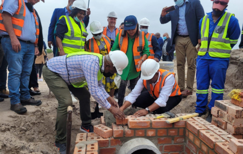 Public Works and Infrastructure Minister Patricia de Lille at a site visit to the N2 Nodal Development project.