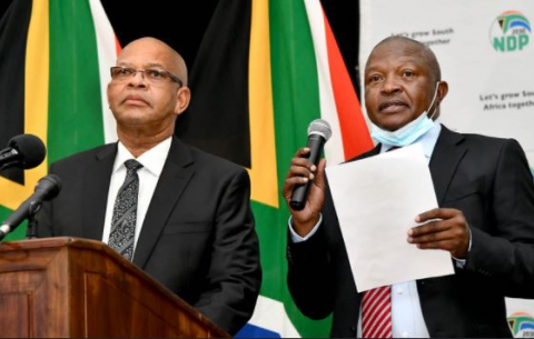 Limpopo Premier Stan Mathabatha and Deputy President David Mabuza hold a meeting with traditional leaders.