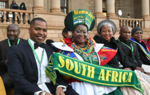 Guests at the Union Buildings ahead of the Presidential Inauguration.