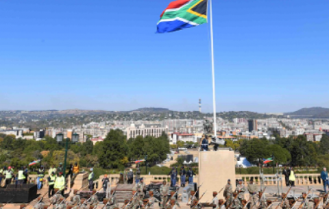 Preparation for the Presidential inauguration at the Union Buildings in Pretoria. 