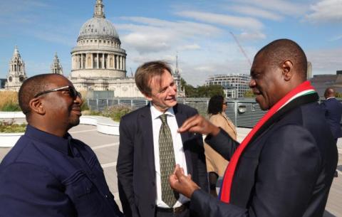 Deputy President Paulus Mashatile in conversation with Financial Times Africa Editor, David Pilling during his visit to the UK, which took place from 1 – 4 October 2024. 